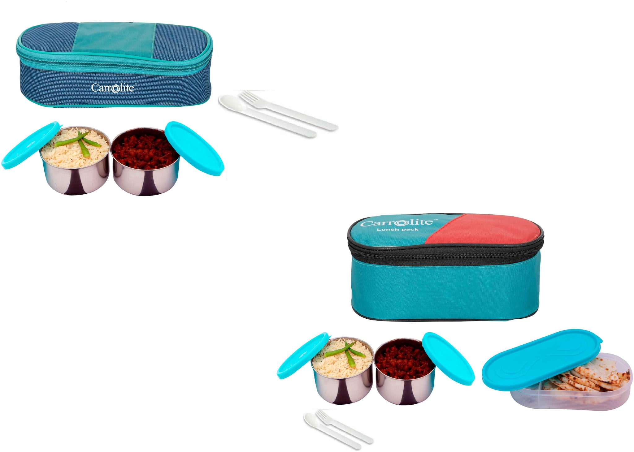 

Carrolite Blue Lunch box ( Set of 1 1400 ml )