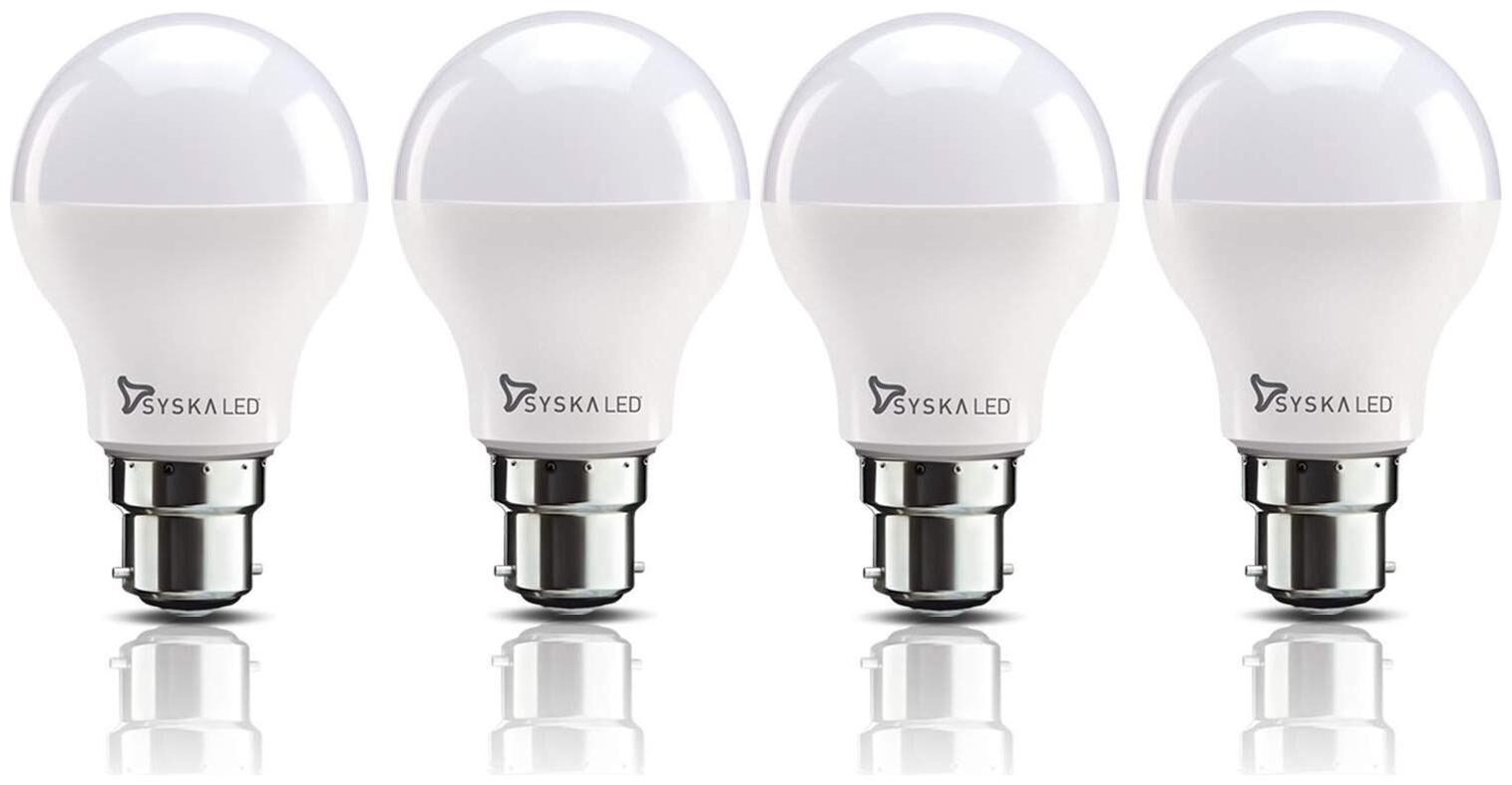 

Syska 15 Watt Led Bulb White Light Pack of 4