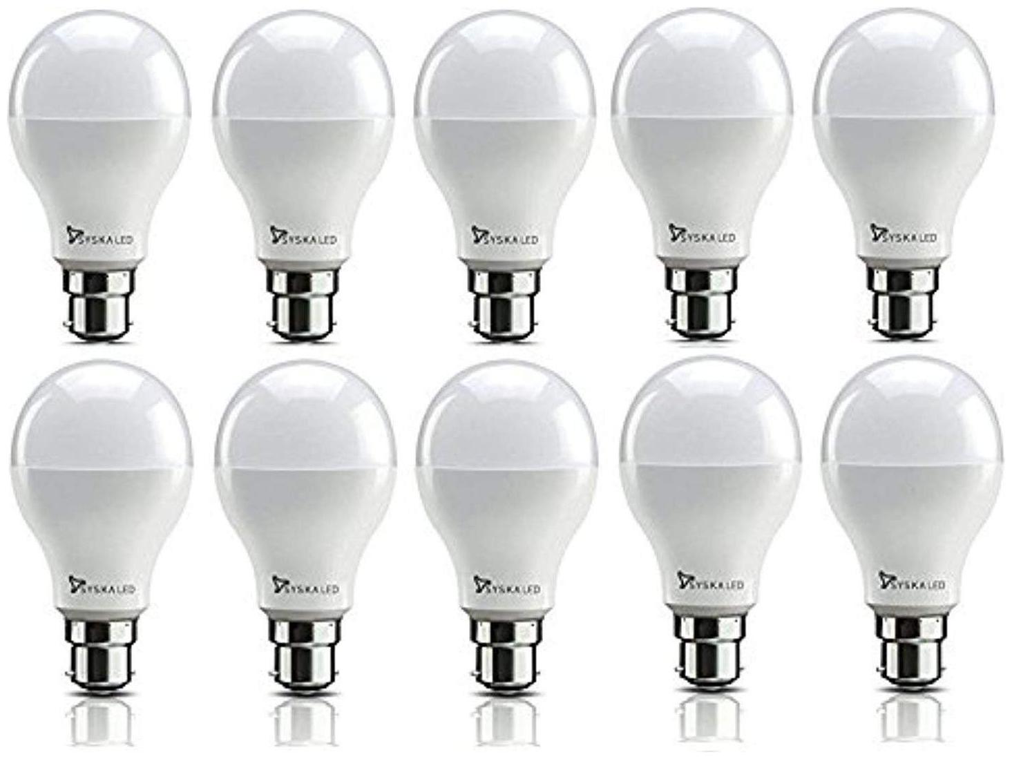 

Syska 5 Watt Led Bulb White Light Pack of 12