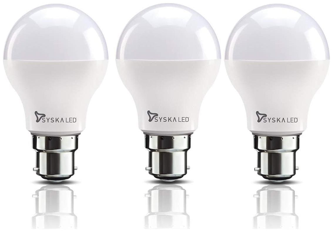 

Syska 7 Watt Led Bulb White Light Pack of 3
