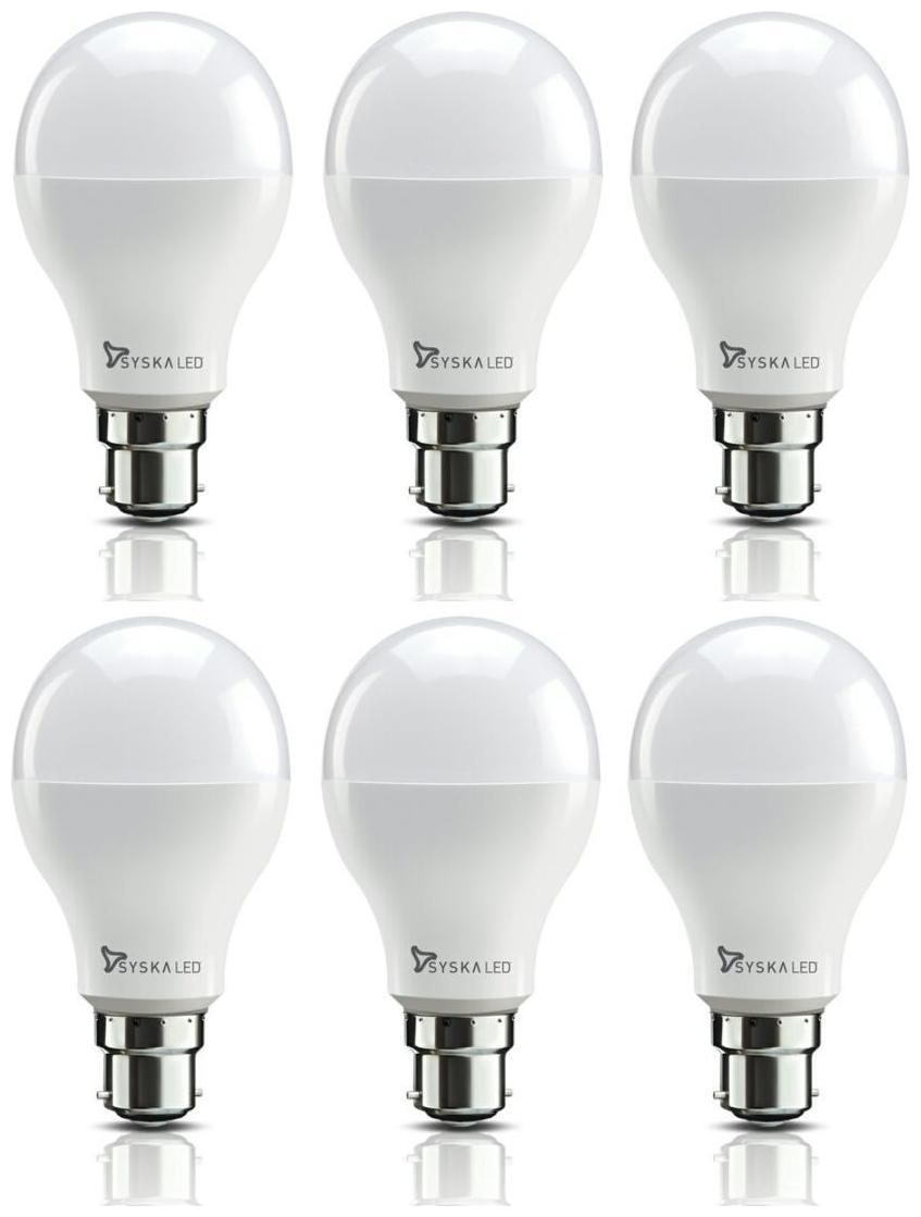 

Syska 9-Watt LED Bulb (Pack of 6 White)