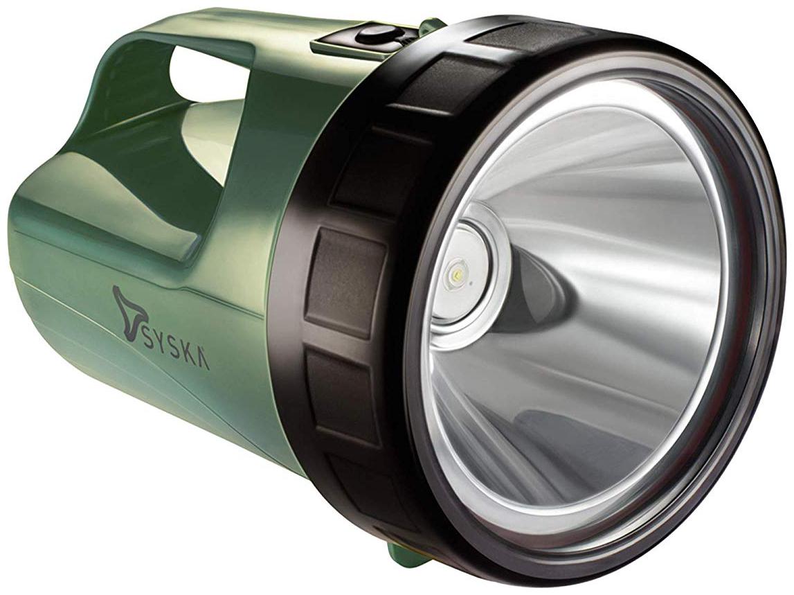 

Syska S328L Lumos Max 3W Led Torch (Green Rechargeable)