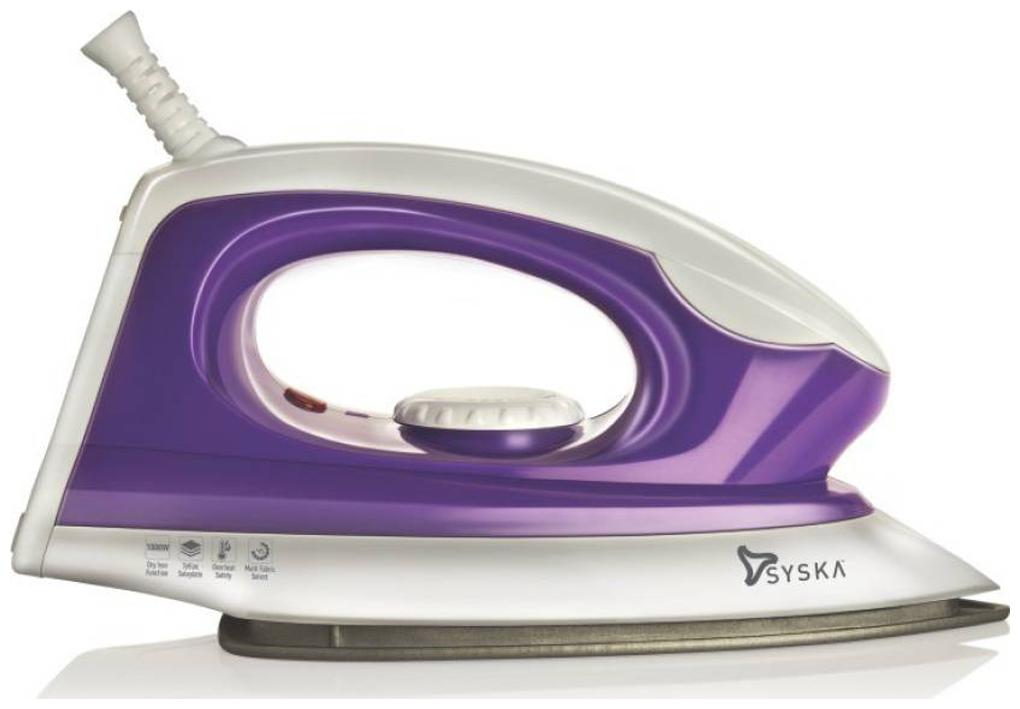 

Syska SDI-05 MAGIC Multi Fabric Teflon Soleplate Dry Iron (Purple)
