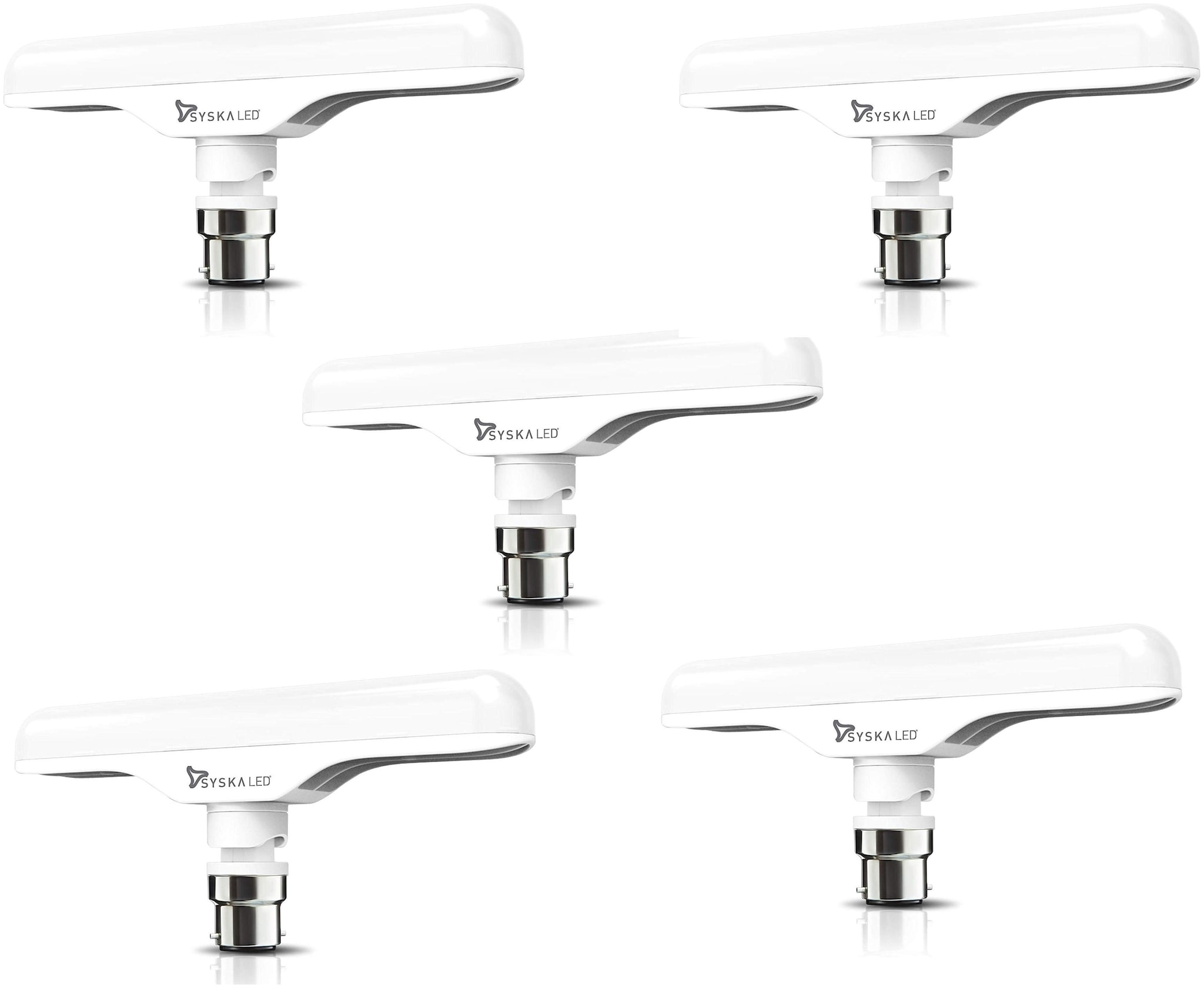 

Syska SSK-Tll-R-12W Lumispread B22 12-Watt LED Tube Bulb (Pack of 5)