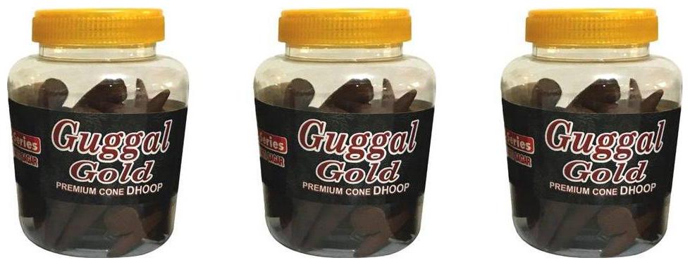 

T-Series Bhakti Sagar Guggal Gold Cone Jar (Pack of 3)