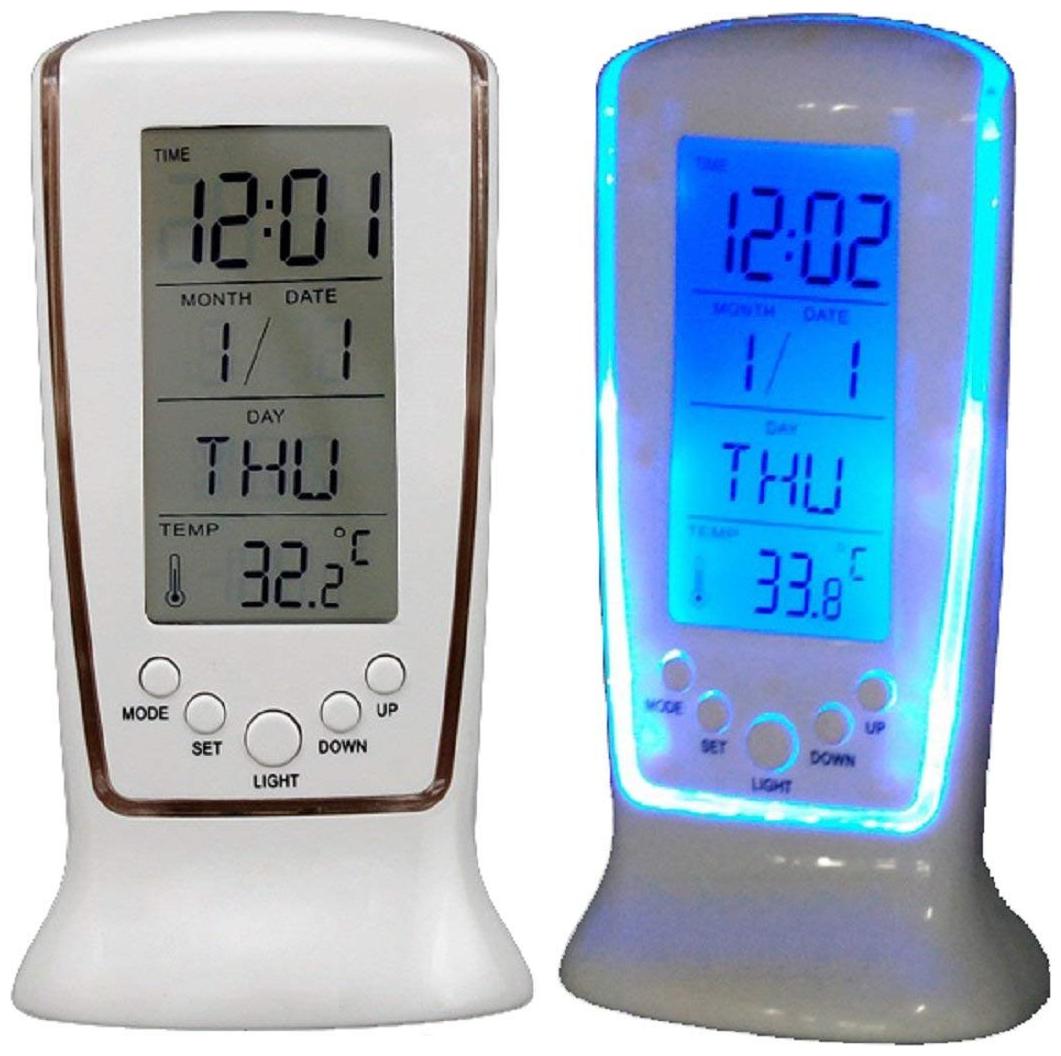 

MARKETWALA Plastic Digital Table clock Alarm clock ( Set of 1 )