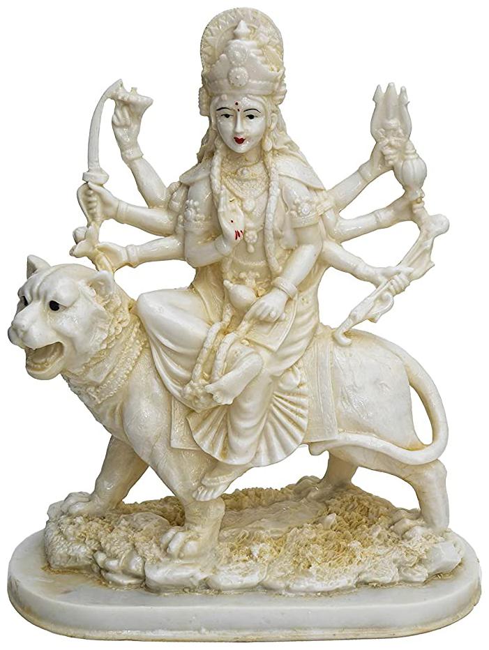 

Tailos Handcrafted Blessing Maa Durga Idol for Home Decorative Showpiece