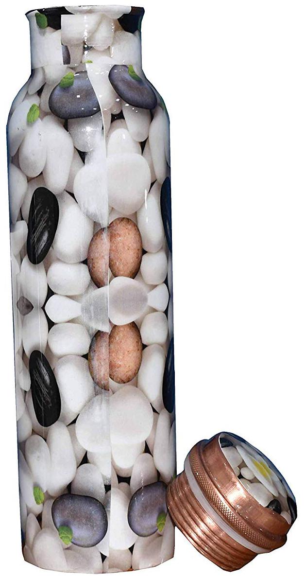 

Tailos Copper White Water Bottle ( 1000 ml Set of 1 )