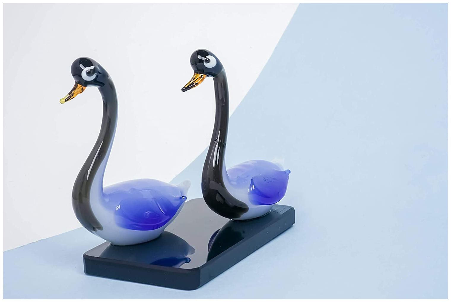 

Tailos Statue Showpiece Handmade Crystal Showpiece for House Decoration Gift (Blue)
