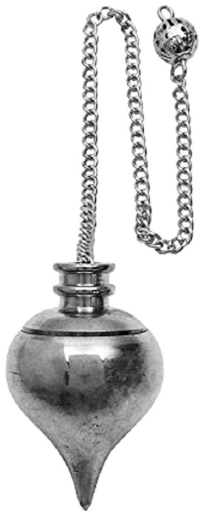 

Silver Tone Tear Drop Dowsing Pendulum with Long Chain Reiki Healing Energy Generator Brass Metal Pendulum Metal Dowser