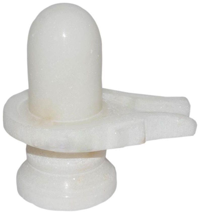 

Takshila Gems Natural White Shiv Lingam White Shivling for Puja Lord Shiv Puja Shivalingam