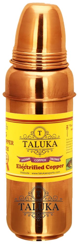 

TALUKA Copper Brown Water Bottle ( 800 ml Set of 1 )