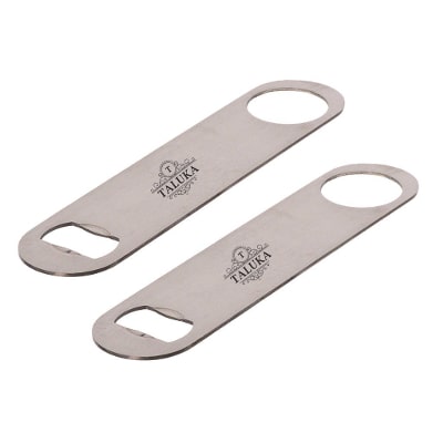 

Taluka Stainless steel Flat Bottle opener Set of 2 pcs Use For Bar Hotel Resturant
