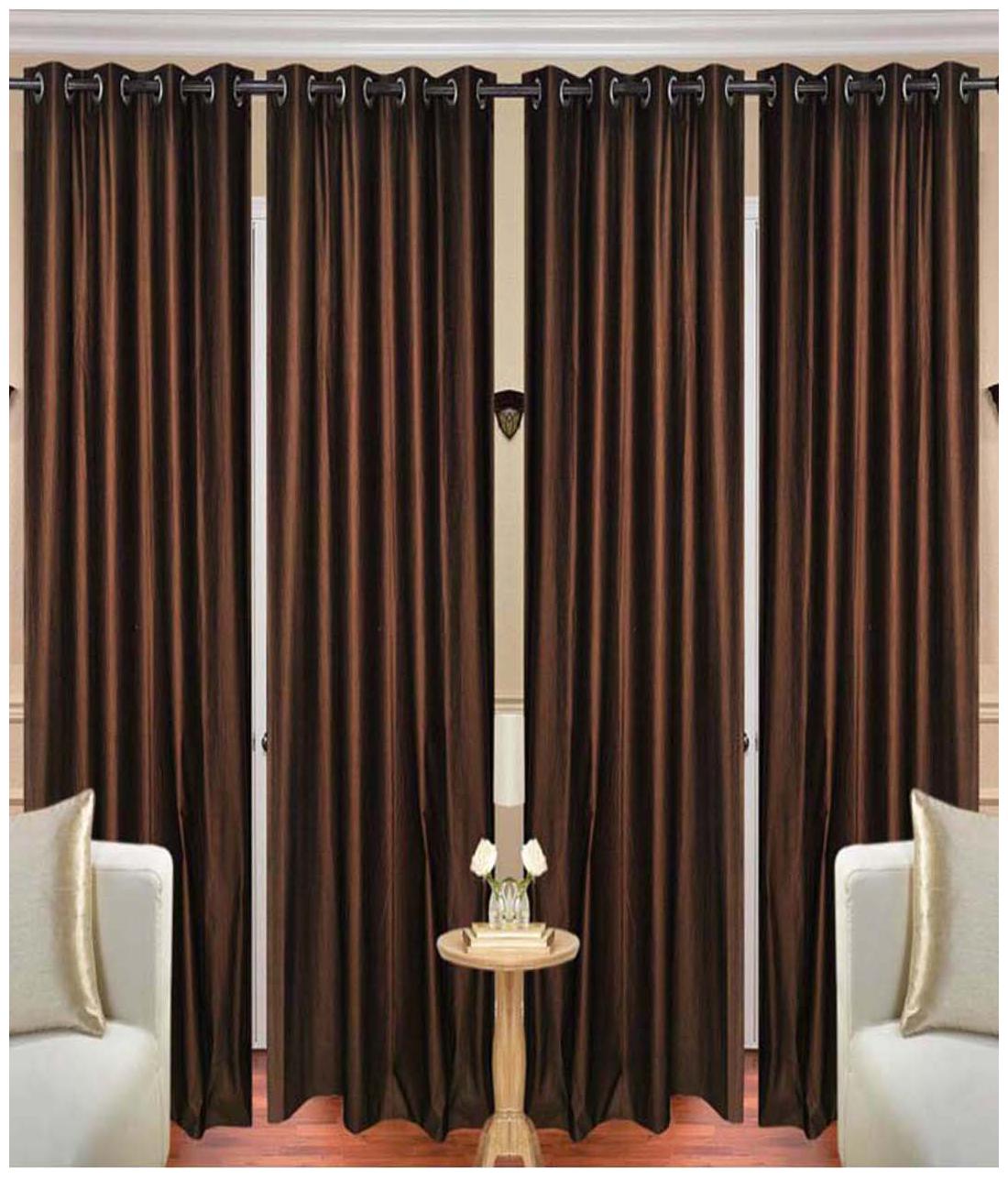 

Tanishka High Quality Eyelet Door Curtains - 4x7 ft (Set Of 4)