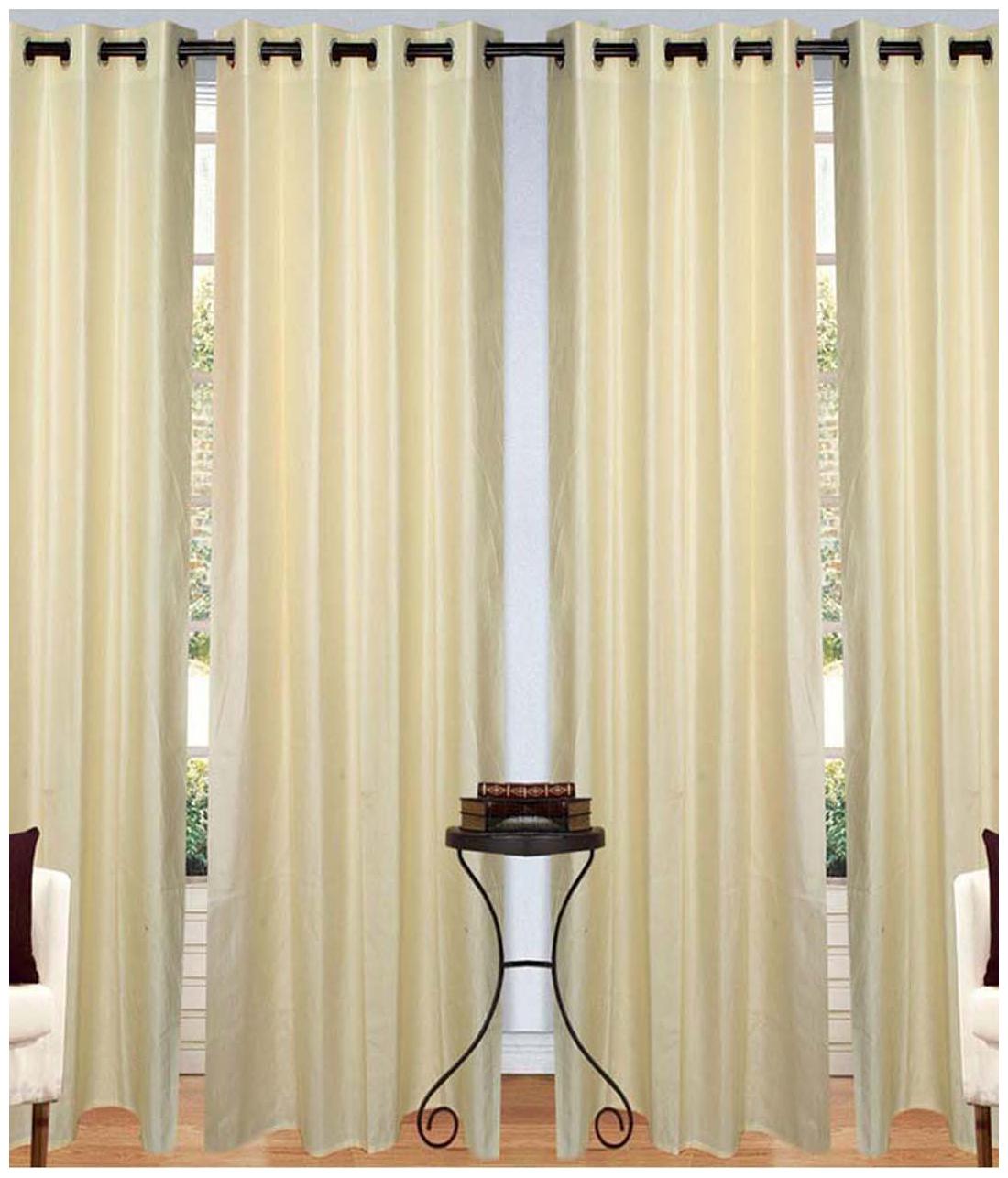 

Tanishka High Quality Eyelet Door Curtains - 4x7 ft (Set Of 4)