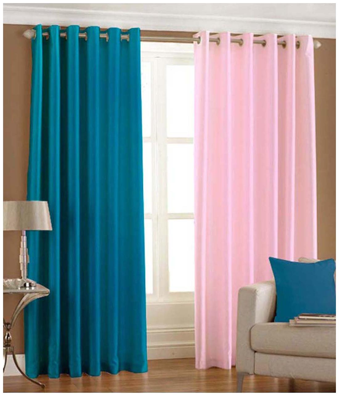 

Tanishka High Quality Eyelet Door Curtains - 4x7 ft (Set Of 2)