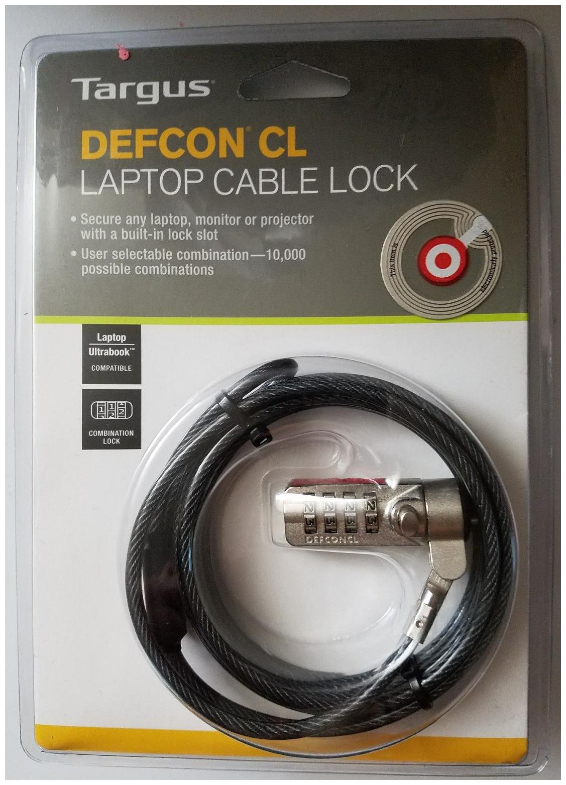 Buy Targus DEFCON CL Notebook Computer Cable Lock Combination Lock