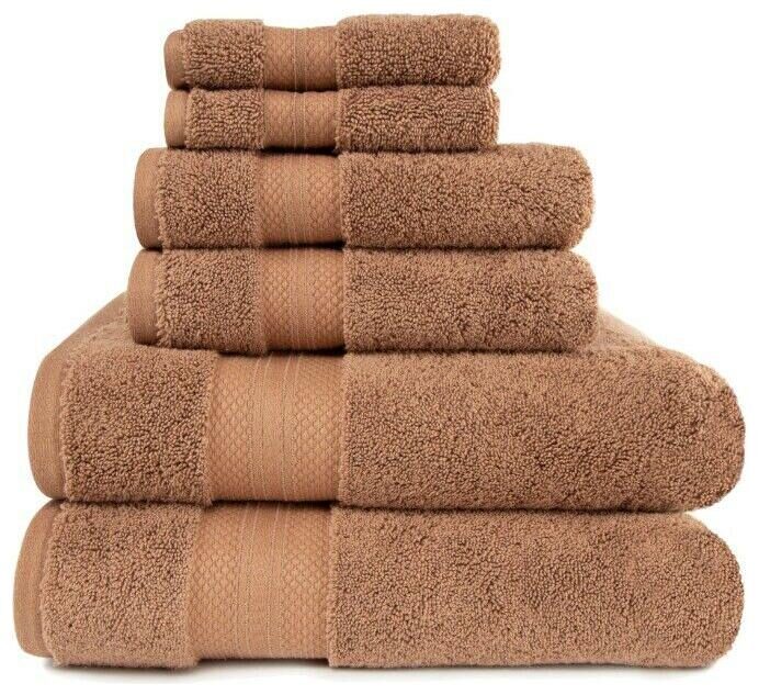 

Taupe 100 Turkish Long Staple Cotton 800 GSM 2 Bath 2 hand 2 Face Towel Set