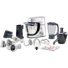 TEFAL Masterchef Gourmet Kitchen Machine 900 W   All in One Mixer Juicer (Black & Steel)