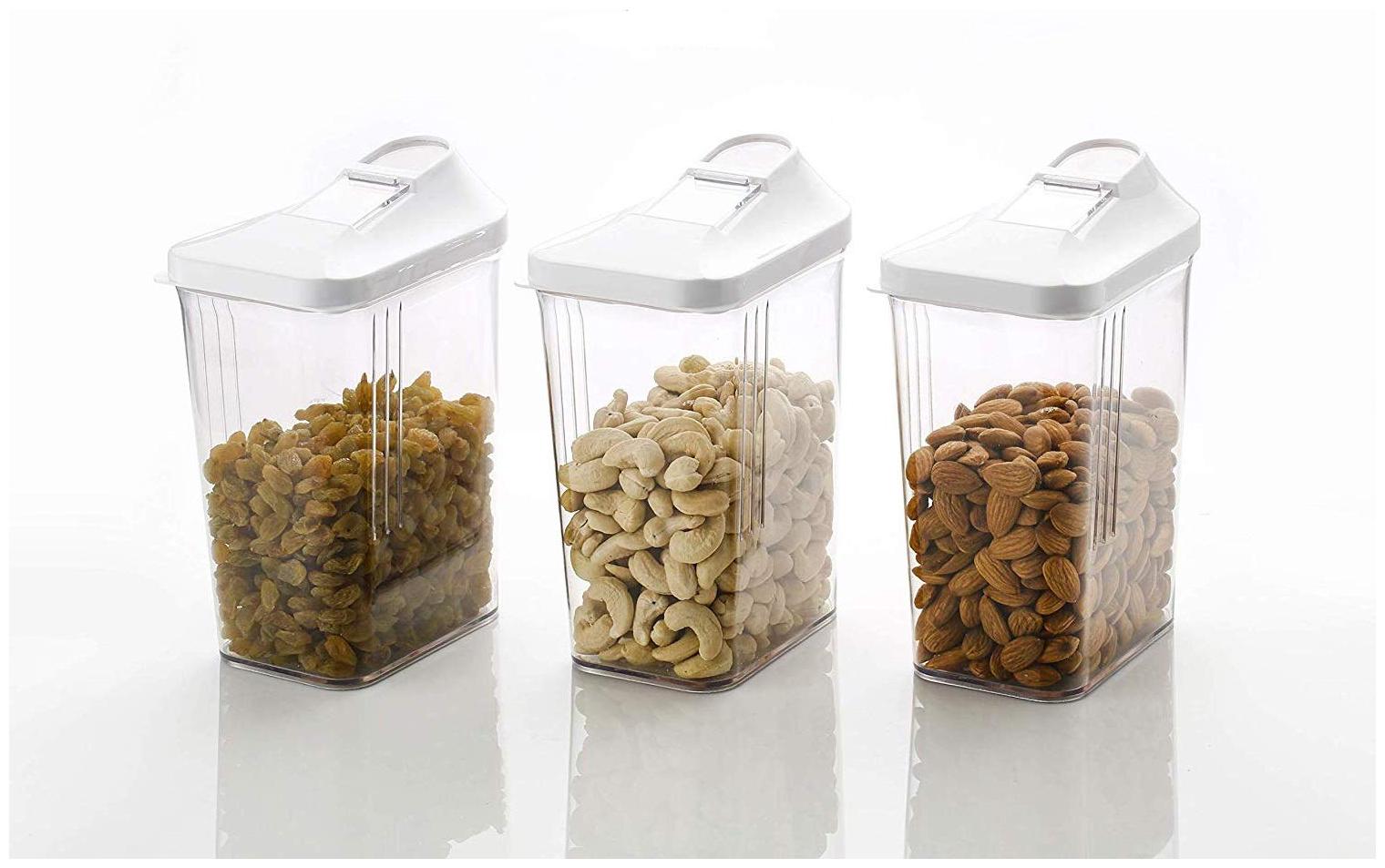 

TENEZA 750 ml Transparent Plastic Container Set - Set of 3