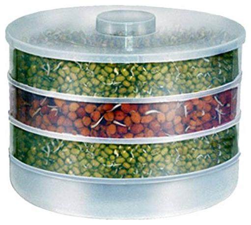 

Teneza Plastic Hygienic Sprout Maker Box with 3 Container by Mandate