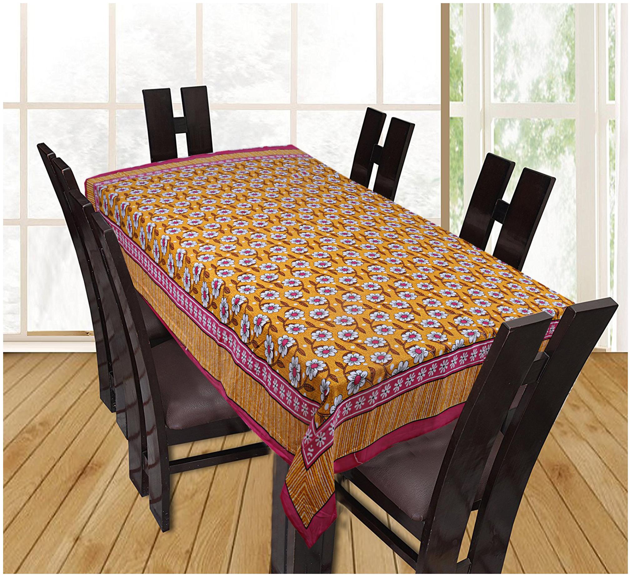 

Texstylers 100 Cotton Screen Print 6 Seater Dining Table Cover