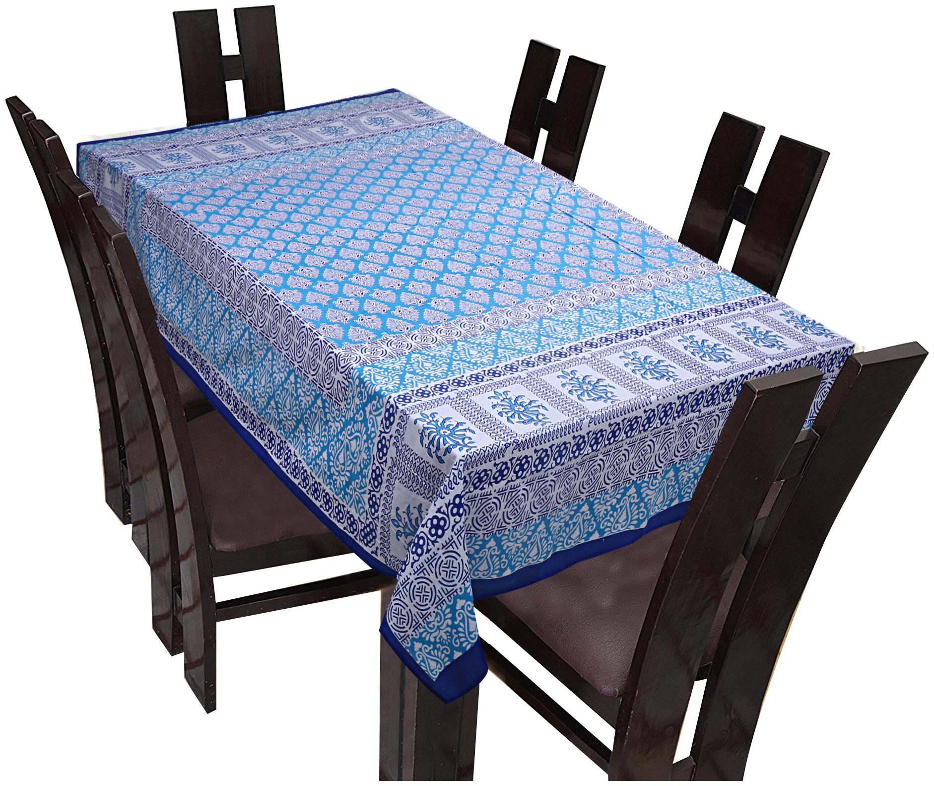 

Texstylers 144 TC Cotton Printed 6 Seater Table Cover