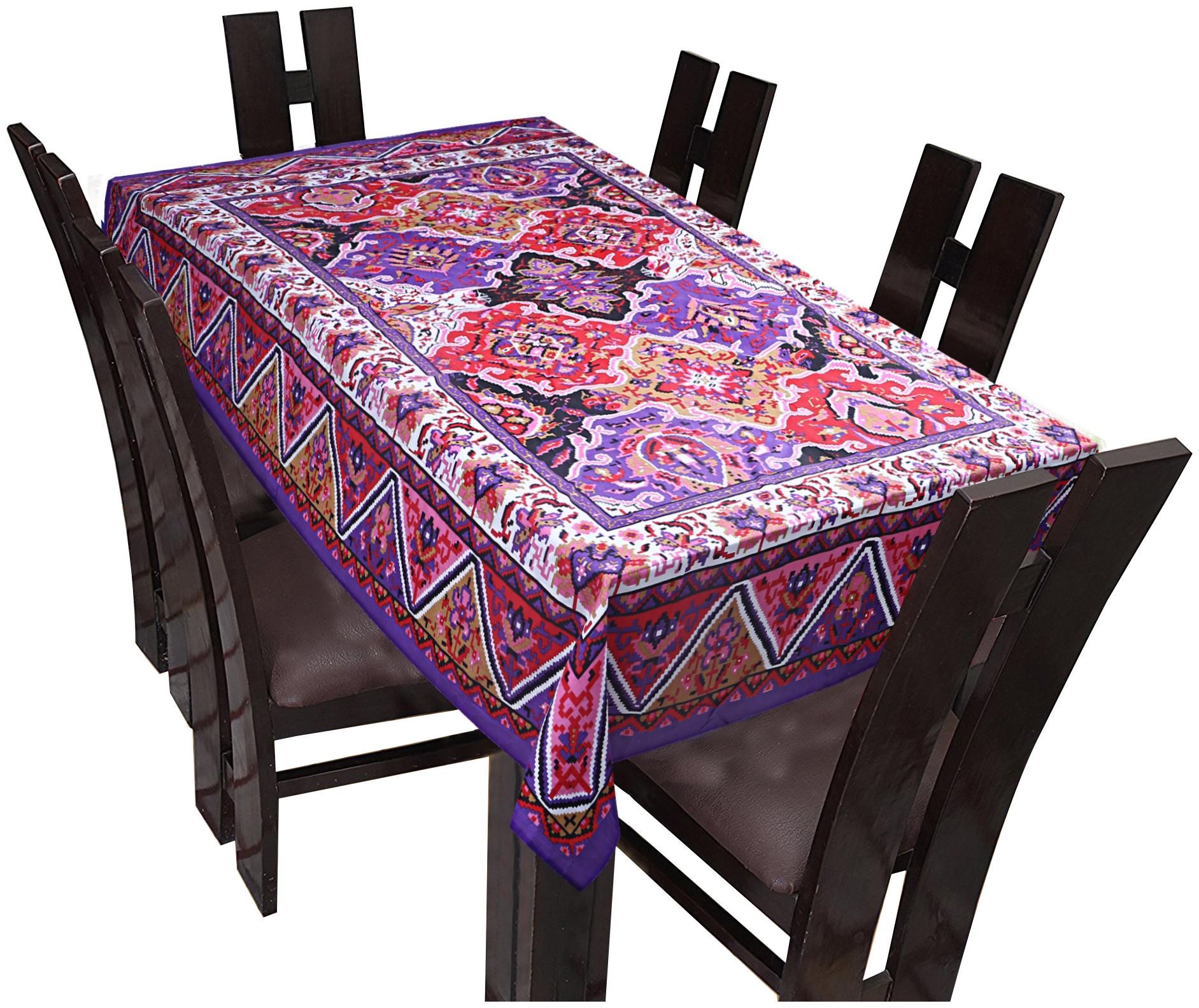 

Texstylers 160 TC Cotton Printed Table cloth Cover