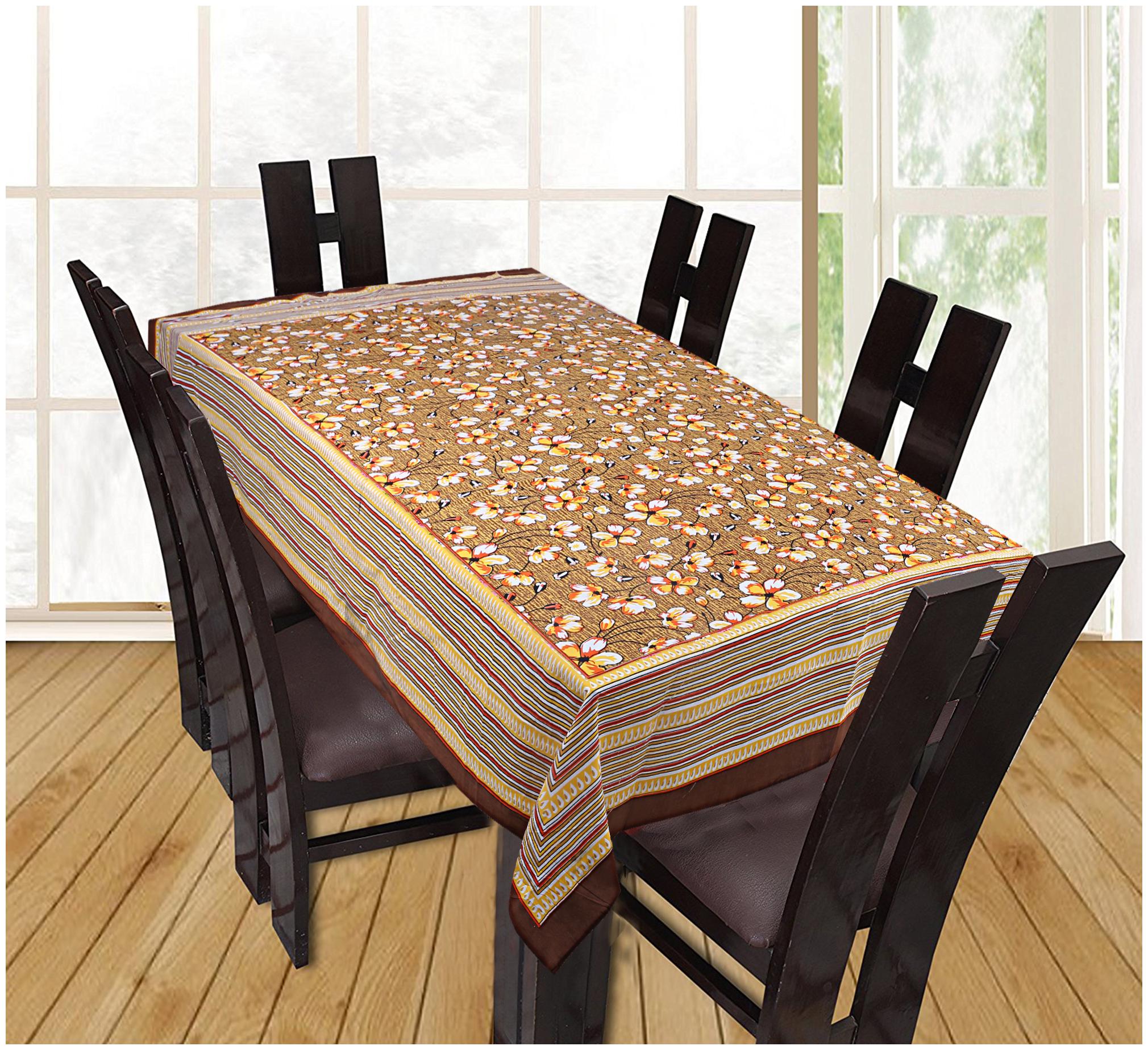 

Texstylers 100 Cotton Screen Print 6 Seater Dining Table Cover