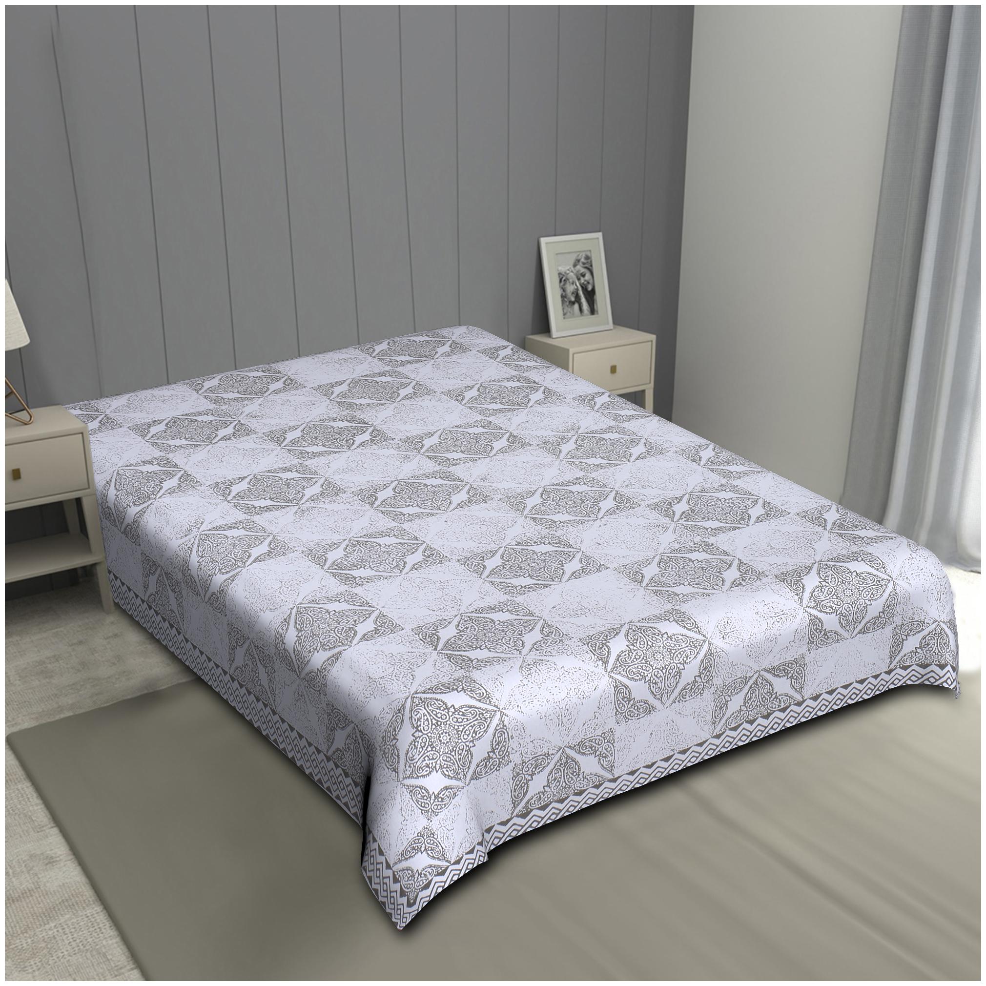 

TEXSTYLERS Cotton Printed Single Size Bedsheet 220 TC ( 1 Bedsheet Without Pillow Covers Green )
