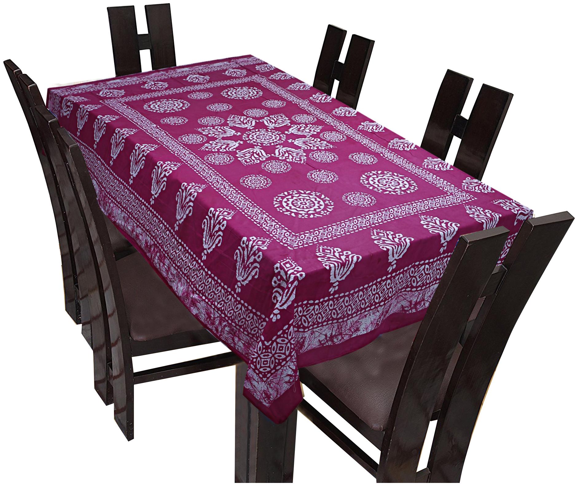 

Texstylers 144 TC Cotton Printed 6 Seater Table Cover
