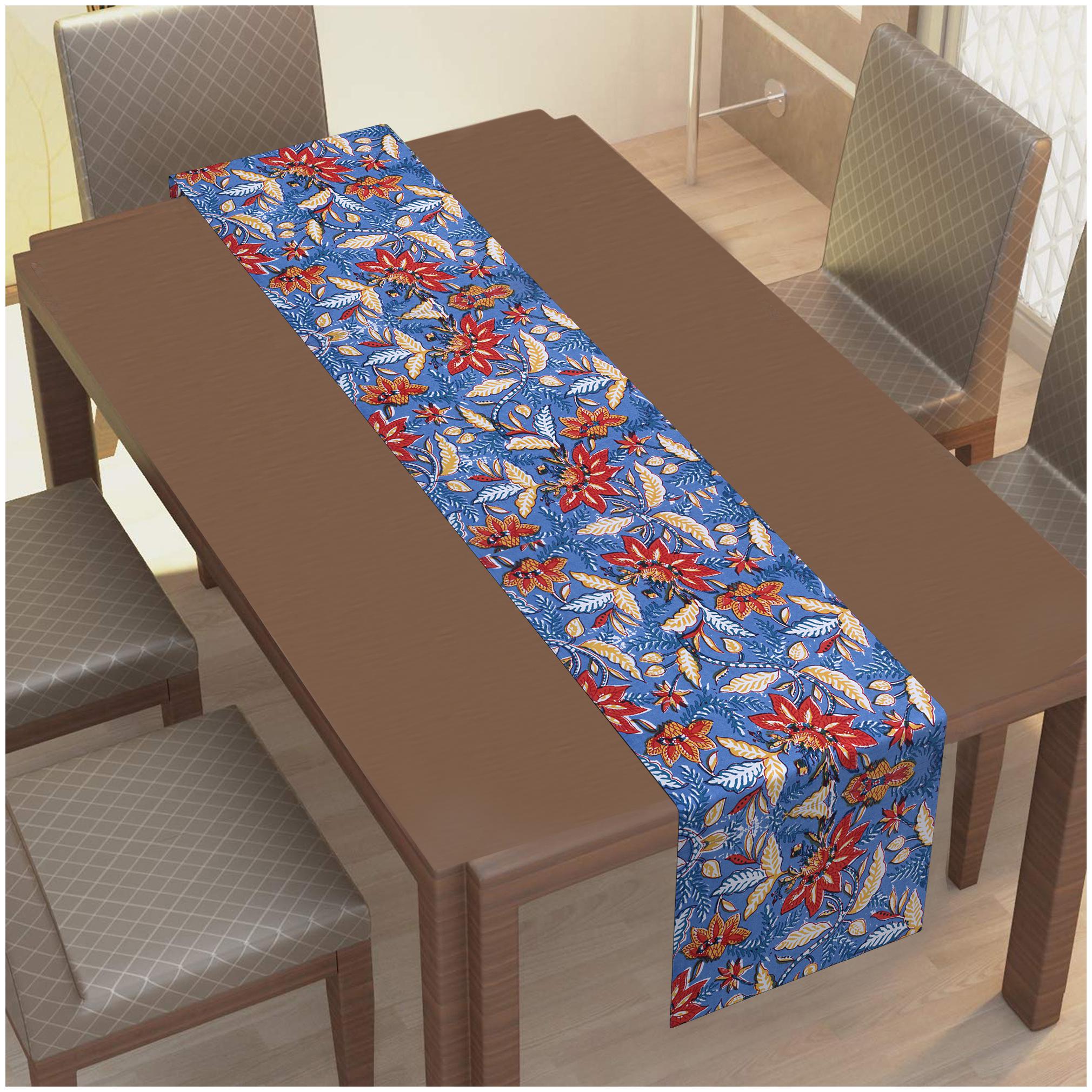 

Texstylers 100 Cotton Block Printed Jaipuri(Rajasthani) Pattern Table Runner
