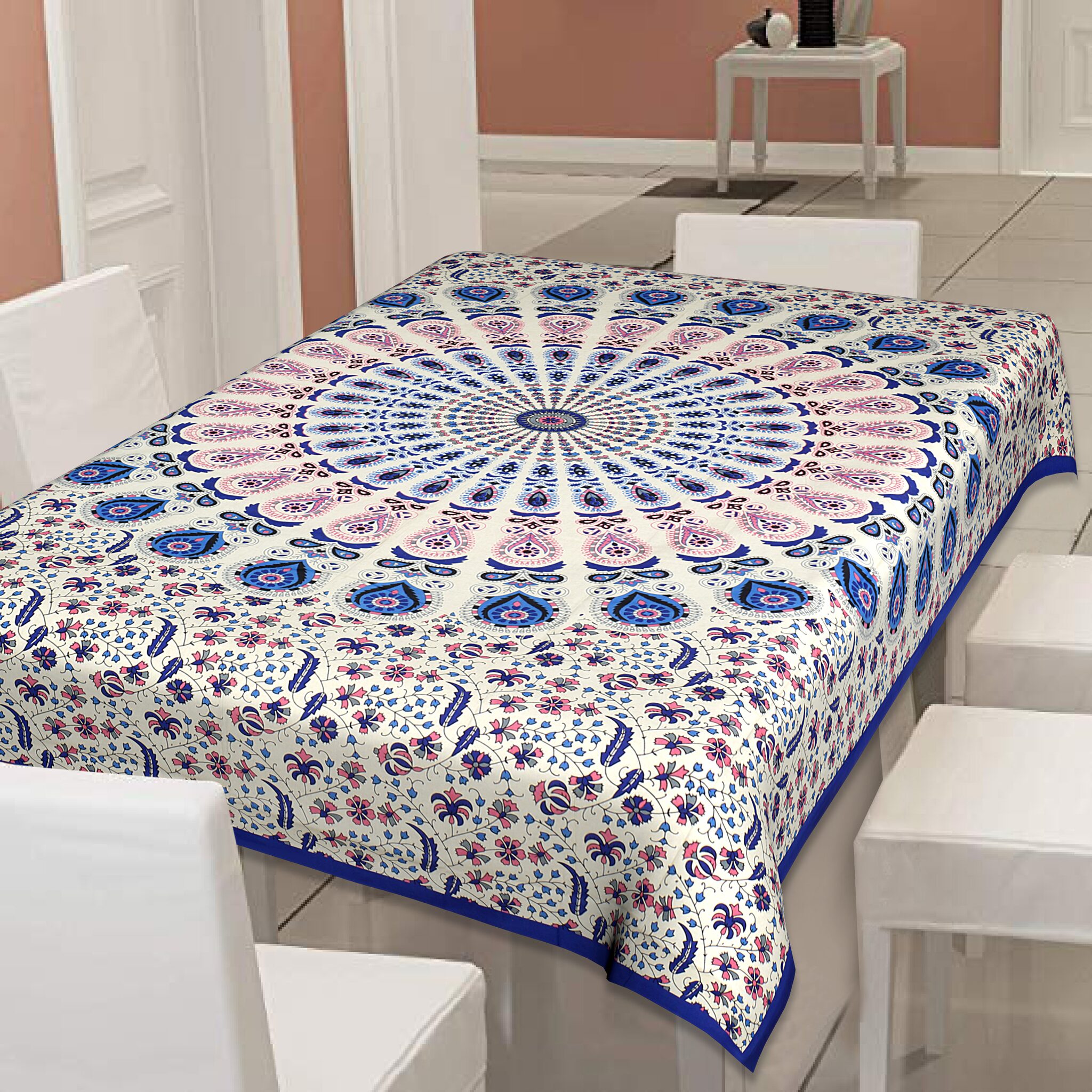 

Texstylers 100 Cotton Jaipuri Print Table Cloth