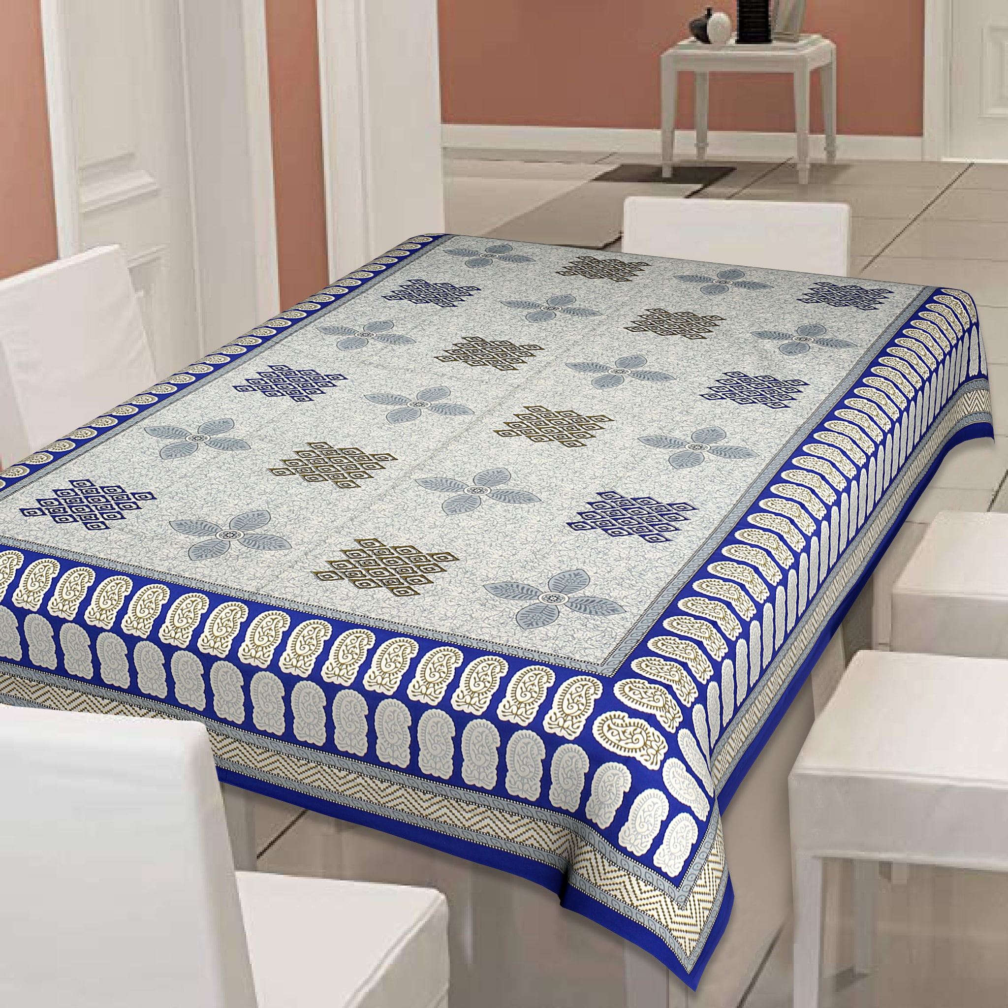 

Texstylers 100 Cotton Jaipuri Print Table Cloth