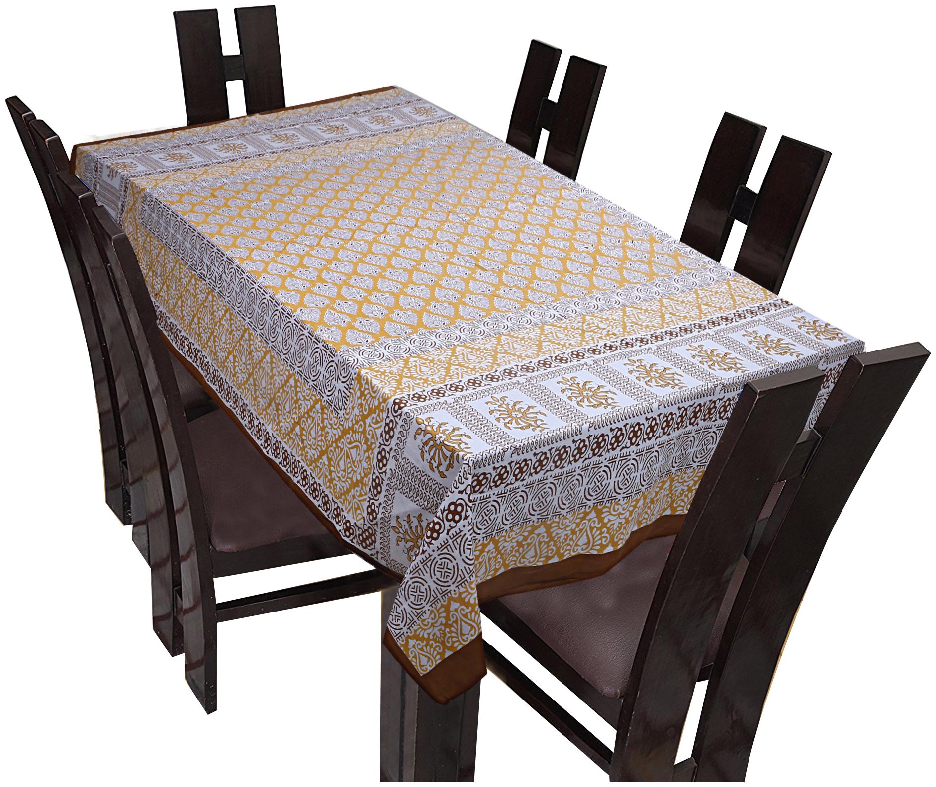 

Texstylers 144 TC Cotton Printed 6 Seater Table Cover
