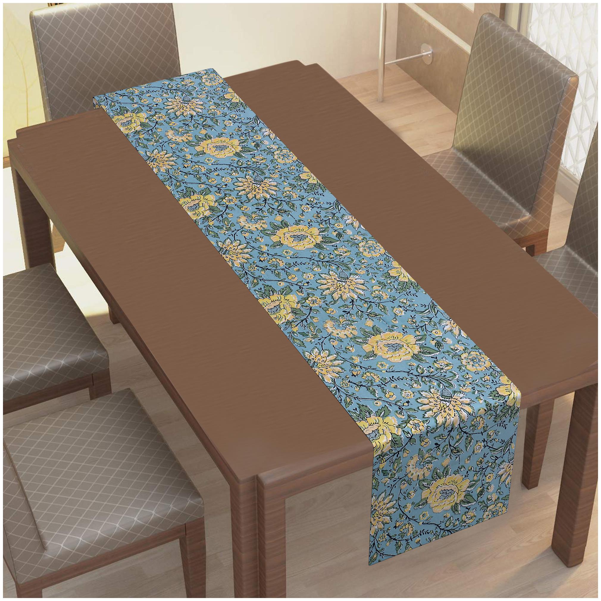 

Texstylers 100 Cotton Block Printed Jaipuri(Rajasthani) Pattern Table Runner