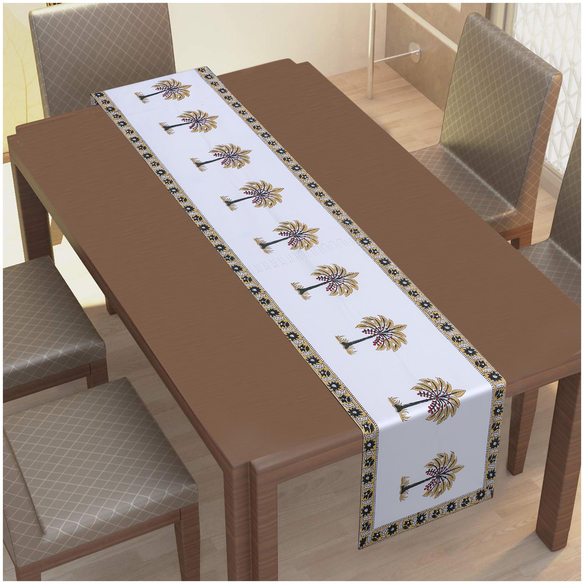 

Texstylers Canvas Block Printed Jaipuri(Rajasthani) Pattern Table Runner