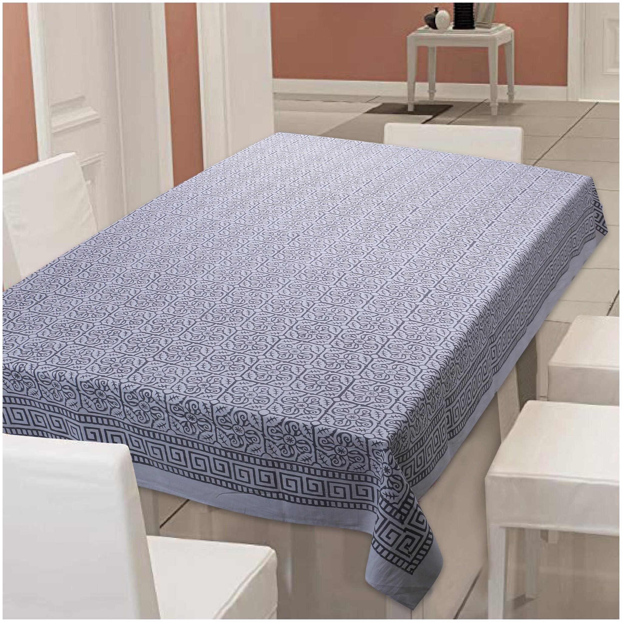 

Texstylers Cotton Canvas 200TC 6 Seater Table Cloth Cover