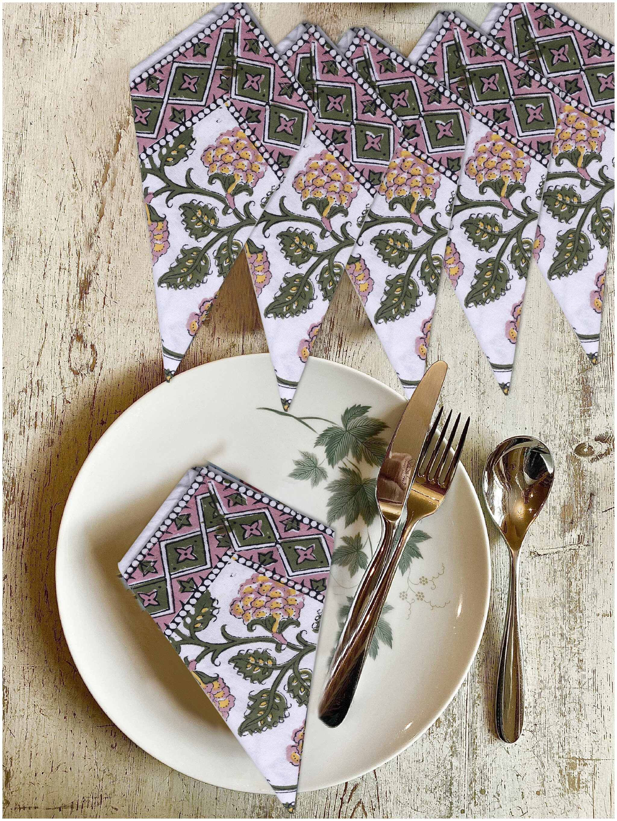 

TEXSTYLERS Regular Size Pack of 6 16x16 inch 100 Cotton Multipurpose Kitchen Napkin