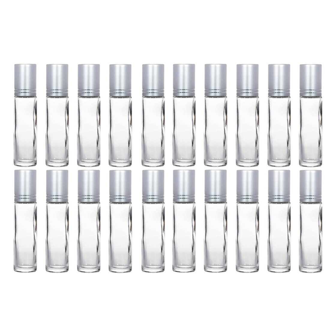 

The Falling Leaf 8ml Combo of 20 Transparent Glass Canisters Jars