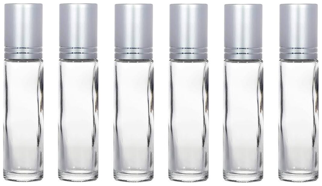 

The Falling Leaf 8ml Set of 6 Transparent Glass Canisters Jars