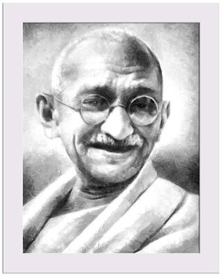 Buy The Father Of The Nation India Mahatma Gandhi Micro Size 5 0 X 6 5 Framed Premium Canvas Wall Artwork Digital Print Like Hand Paintings Online At Low Prices In India Paytmmall Com