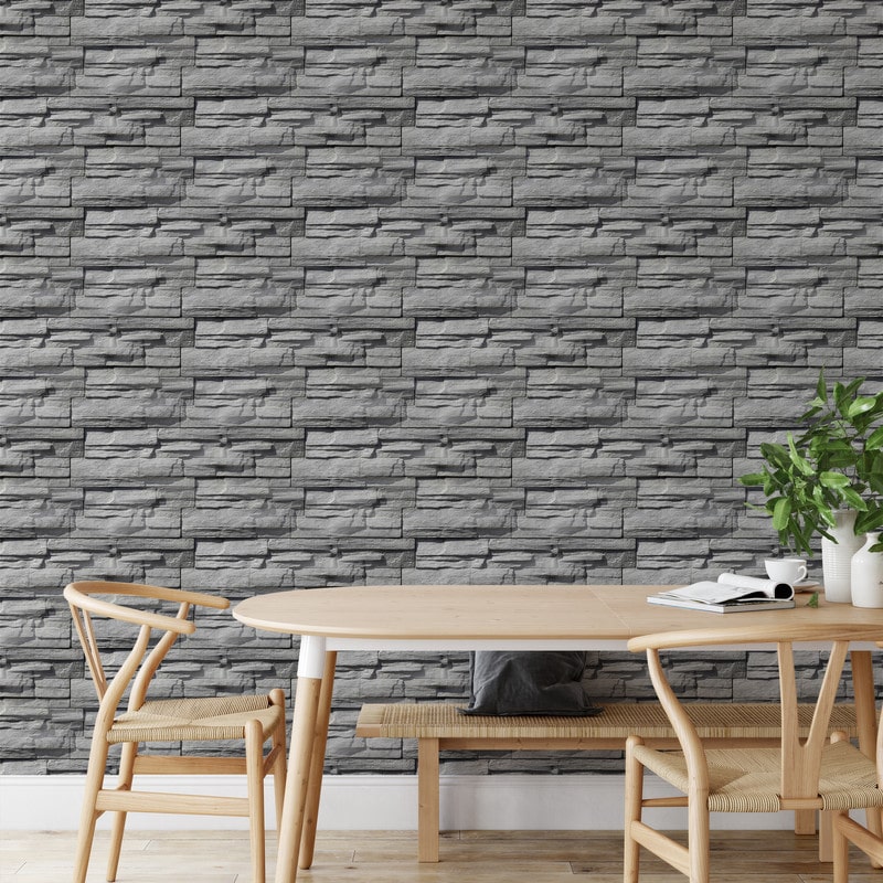 

The Inspire Decor Peel and Stick Wallpaper Removable Wallpaper Self Adhesive Repeat Pattern Wallpaper Bricks Wallpaper