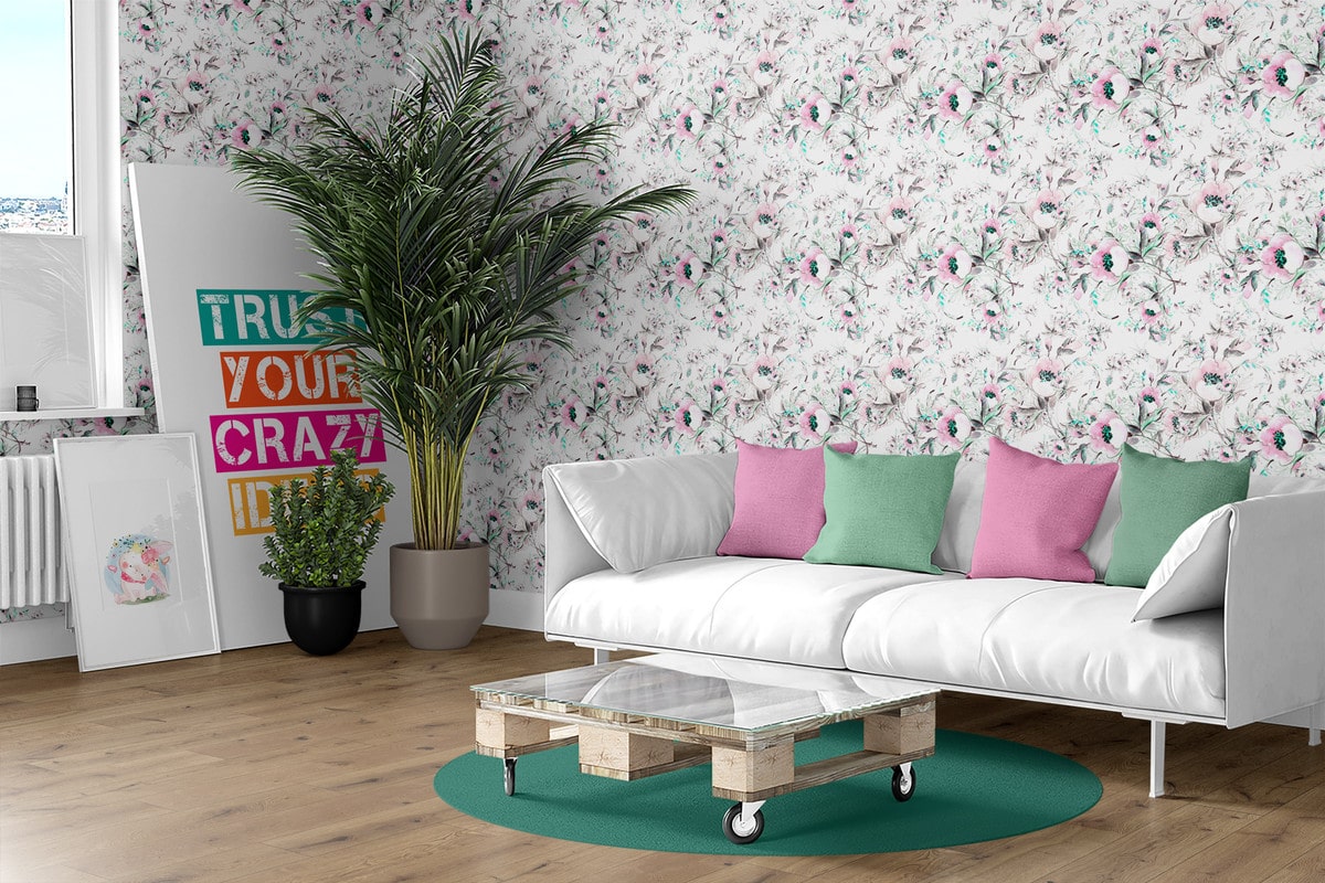 

The Inspire Decor Peel and Stick Wallpaper Removable Wallpaper Self Adhesive Repeat Pattern Wallpaper Floral Wallpaper