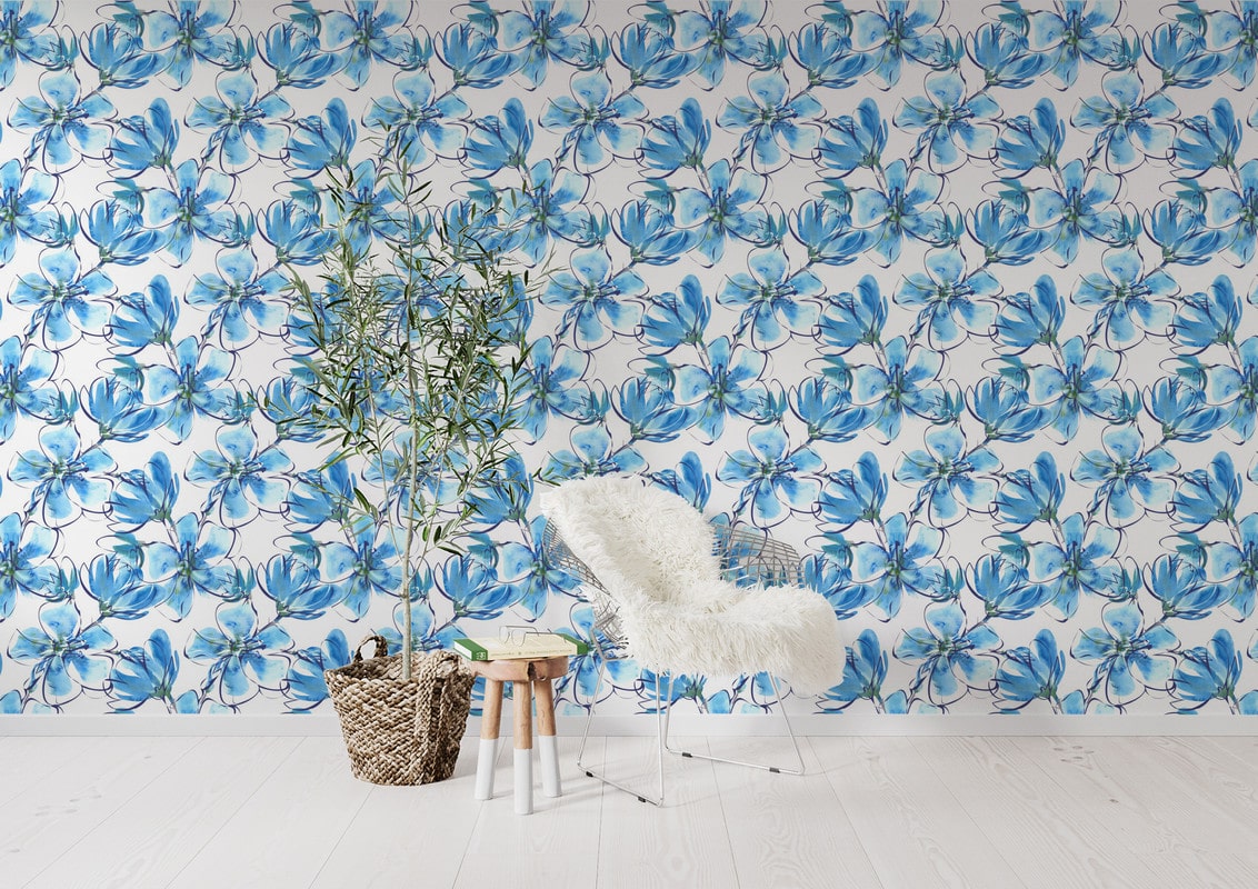 

The Inspire Decor Peel and Stick Wallpaper Removable Wallpaper Self Adhesive Repeat Pattern Wallpaper Floral Wallpaper