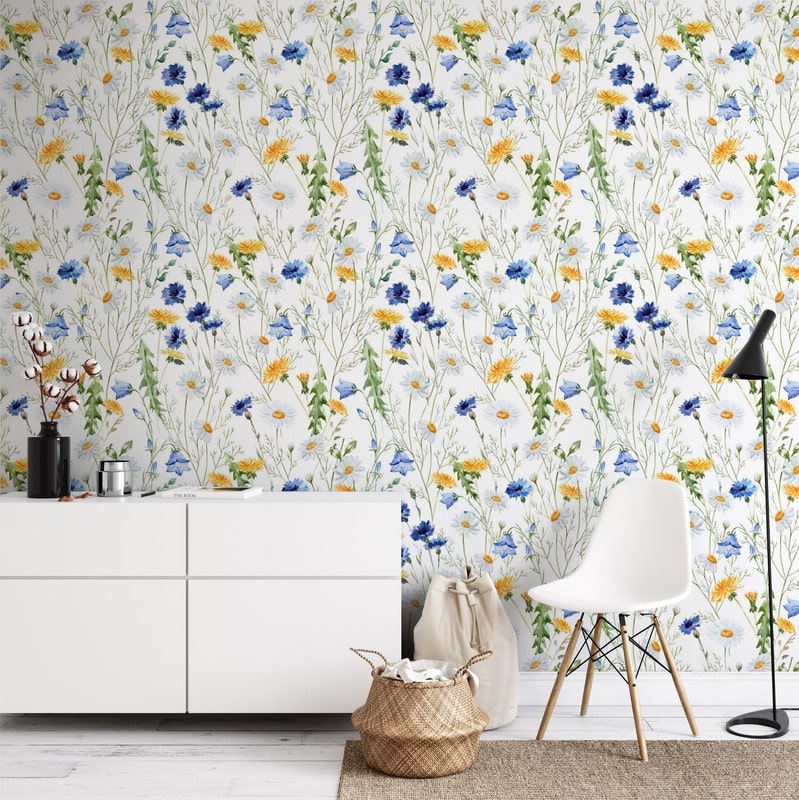 

The Inspire Decor Peel and Stick Wallpaper Removable Wallpaper Self Adhesive Repeat Pattern Wallpaper Floral Wallpaper