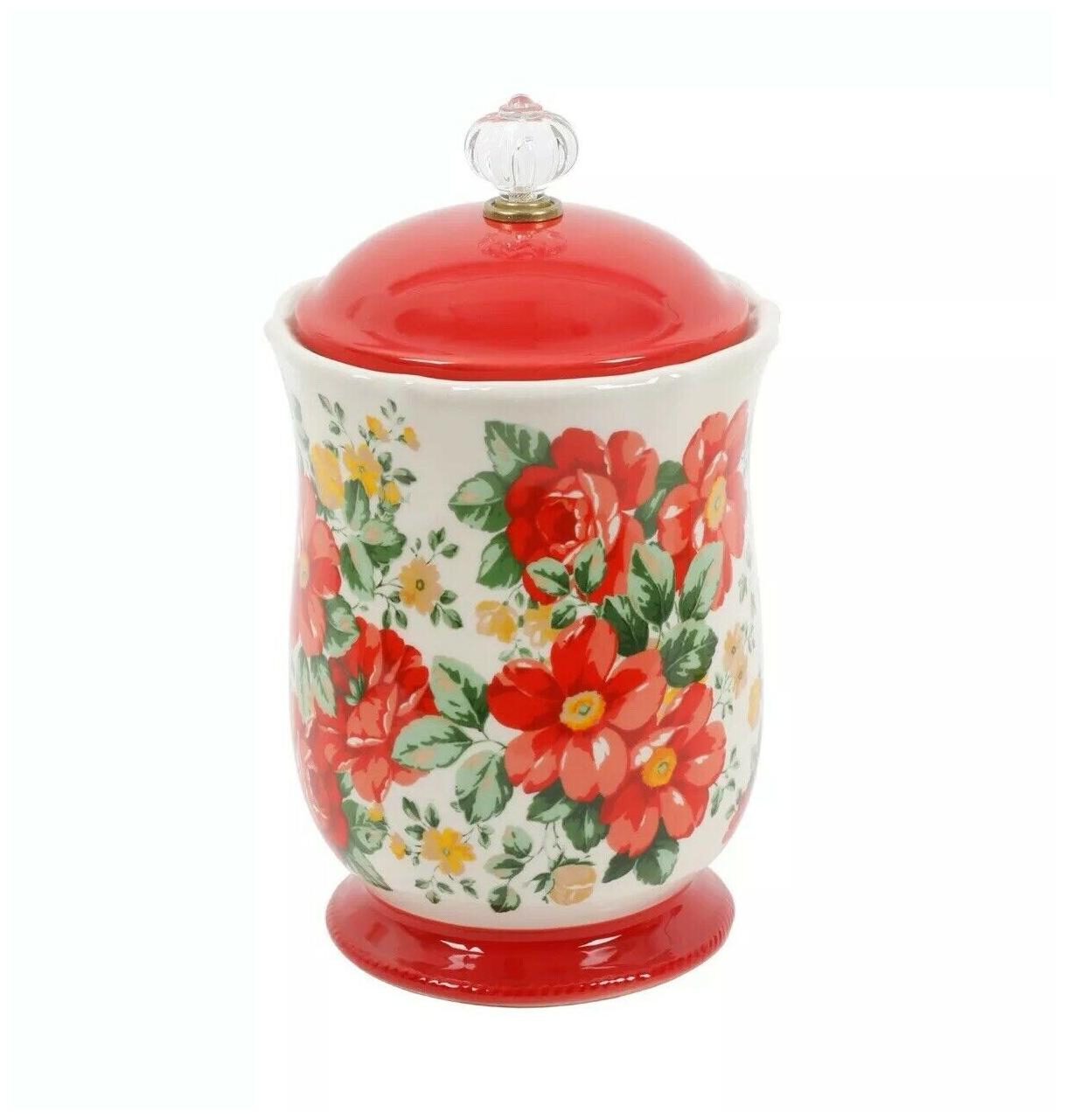 

The Pioneer Woman Home Vintage Floral Style Kitchen 10 Canister Cookie Jars