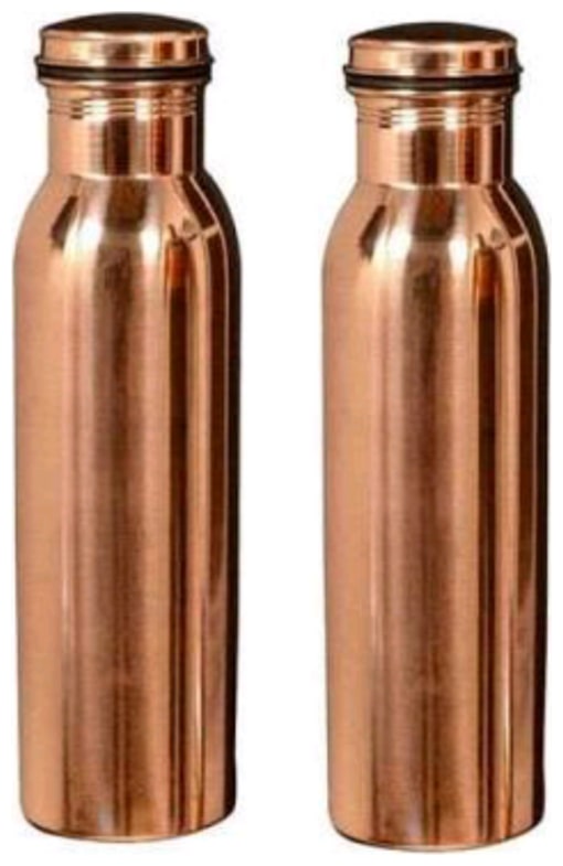 

PLAYNET Copper Brown Water Bottle ( 1000 ml Set of 2 )