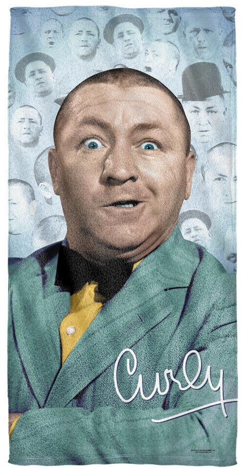 

Three Stooges Curly Heads Licensed Beach Towel 60in by 30in