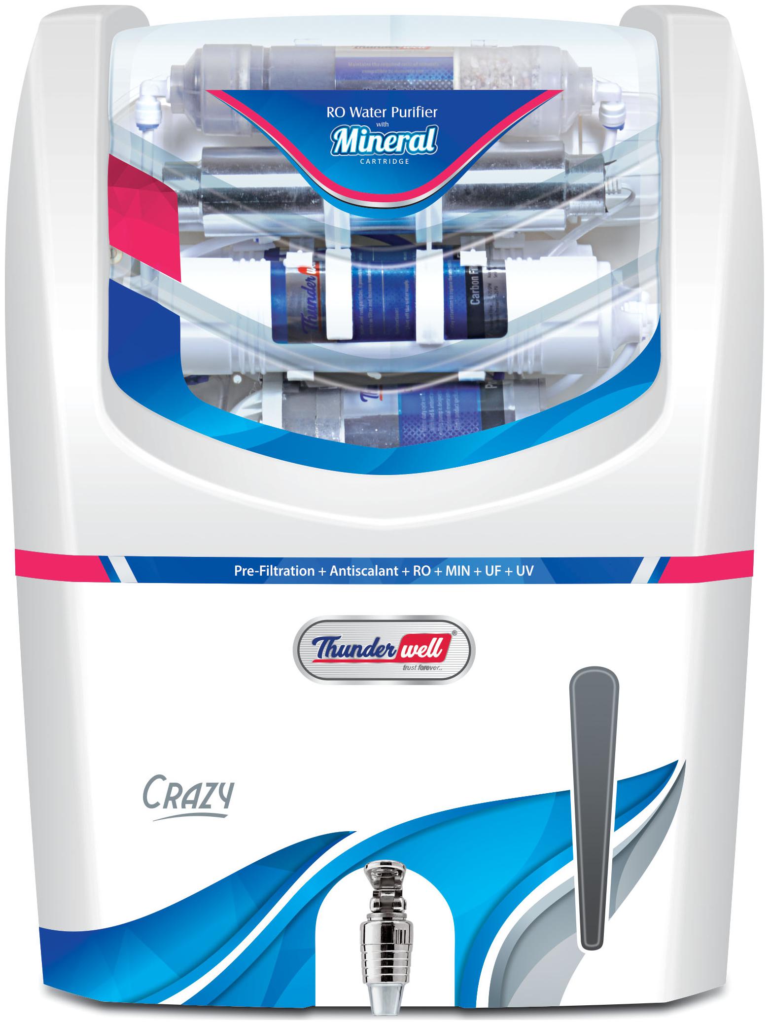 

Thunderwell Crazy 15 L RO UV UF Electrical Water Purifier